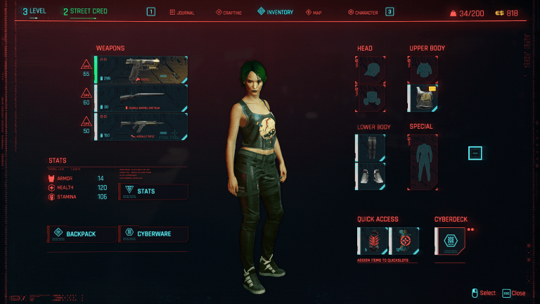 Starting Save (Female) (Corpo) (Hard Difficulty) - Cyberpunk 2077 Mod