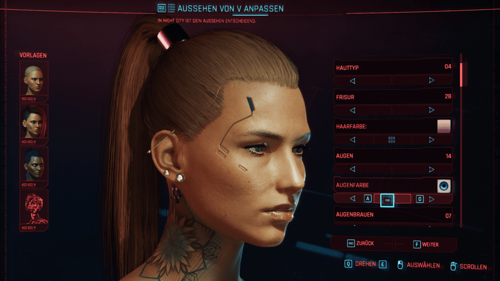 V - just another Corp Slider Set - Cyberpunk 2077 Mod