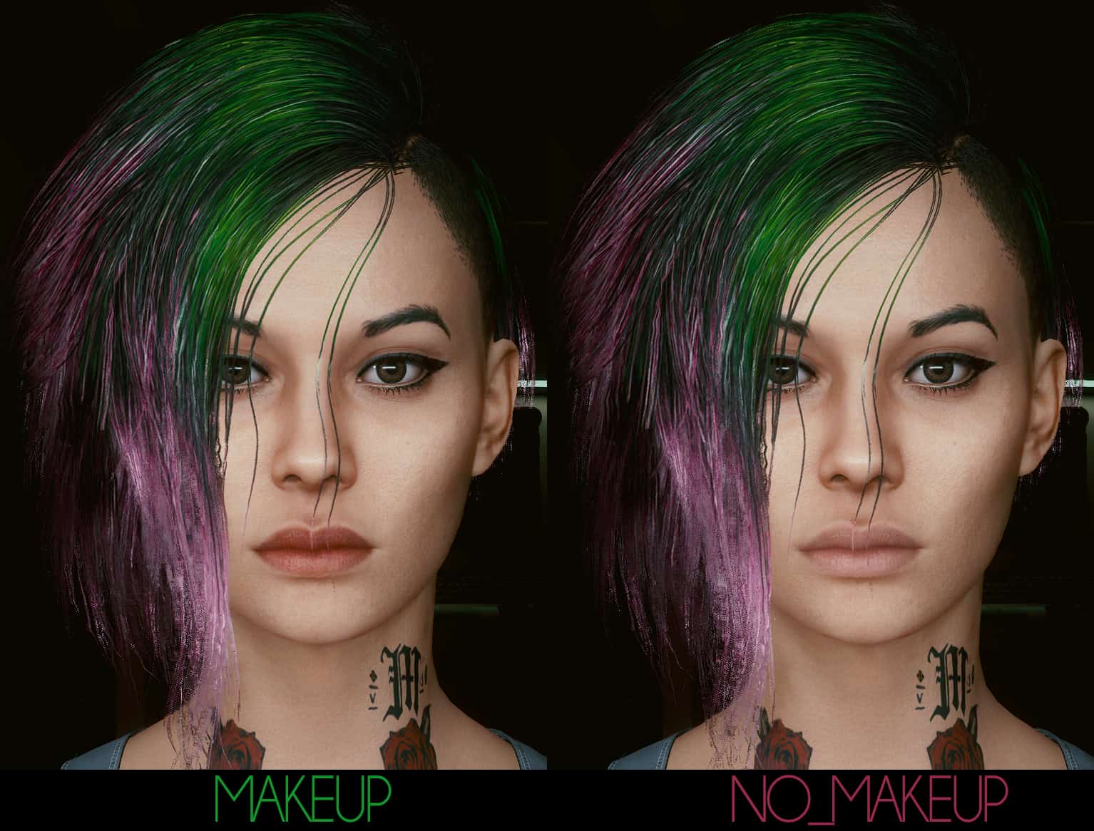 Cyberpunk hair mod фото 26