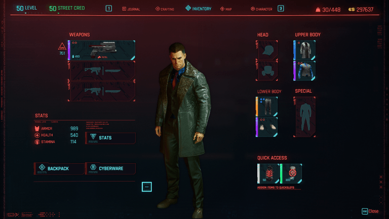 Rick Deckard Blade Runner Level 50 100 Percent Cyberpunk 2077 Mod 1469