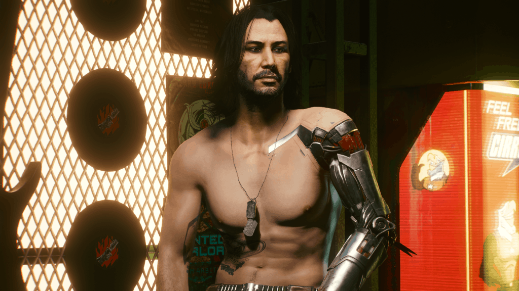 Johnny Silverhand Eyeliner and Tattoo No Scars Texture Edit - Cyberpunk ...