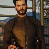 Mr.Wick - Full black suit shirt and vest - Cyberpunk 2077 Mod
