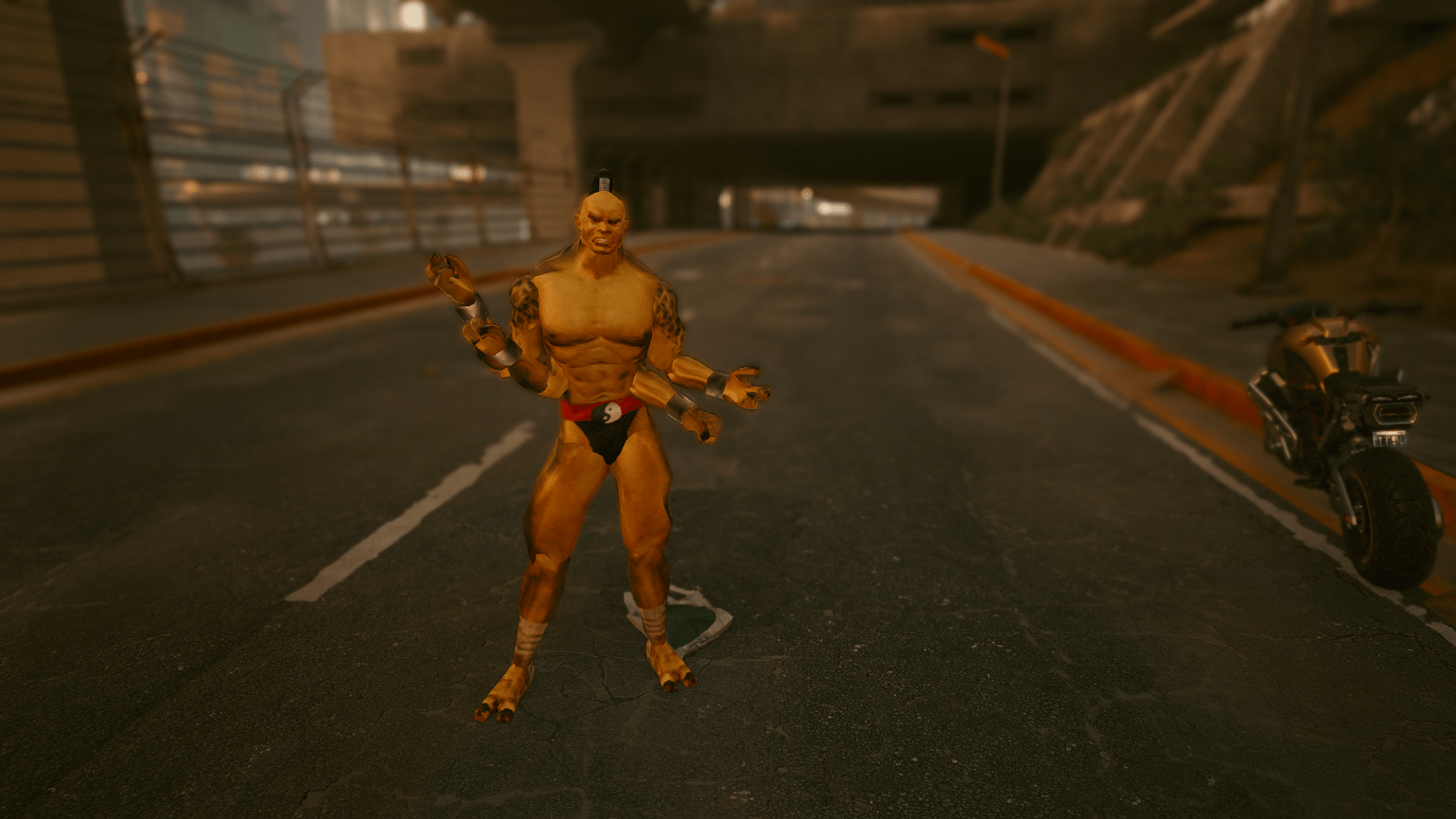 Goro Mortal Kombat 4 1996 Swap For V Cyberpunk 2077 Mod